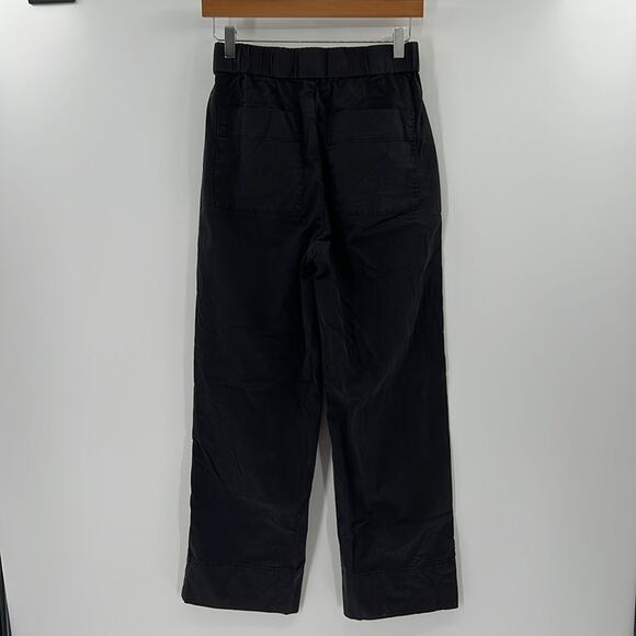Everlane Women's High Rise Wide Leg Pull On Pants - Black - 4 - Picture 8 of 8